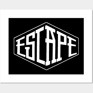 Escape White colour Logo is good 6 Posters and Art